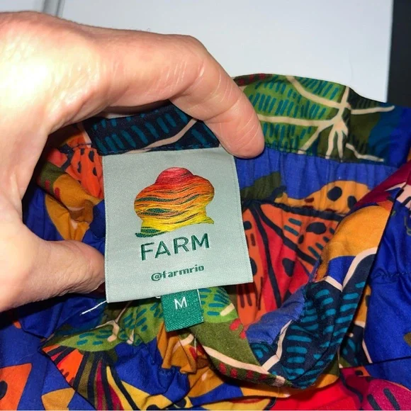 Farm Rio Anthropologie Women’s Beaks & Bananas Cotton Midi Dress Size M $198 - Picture 4 of 8